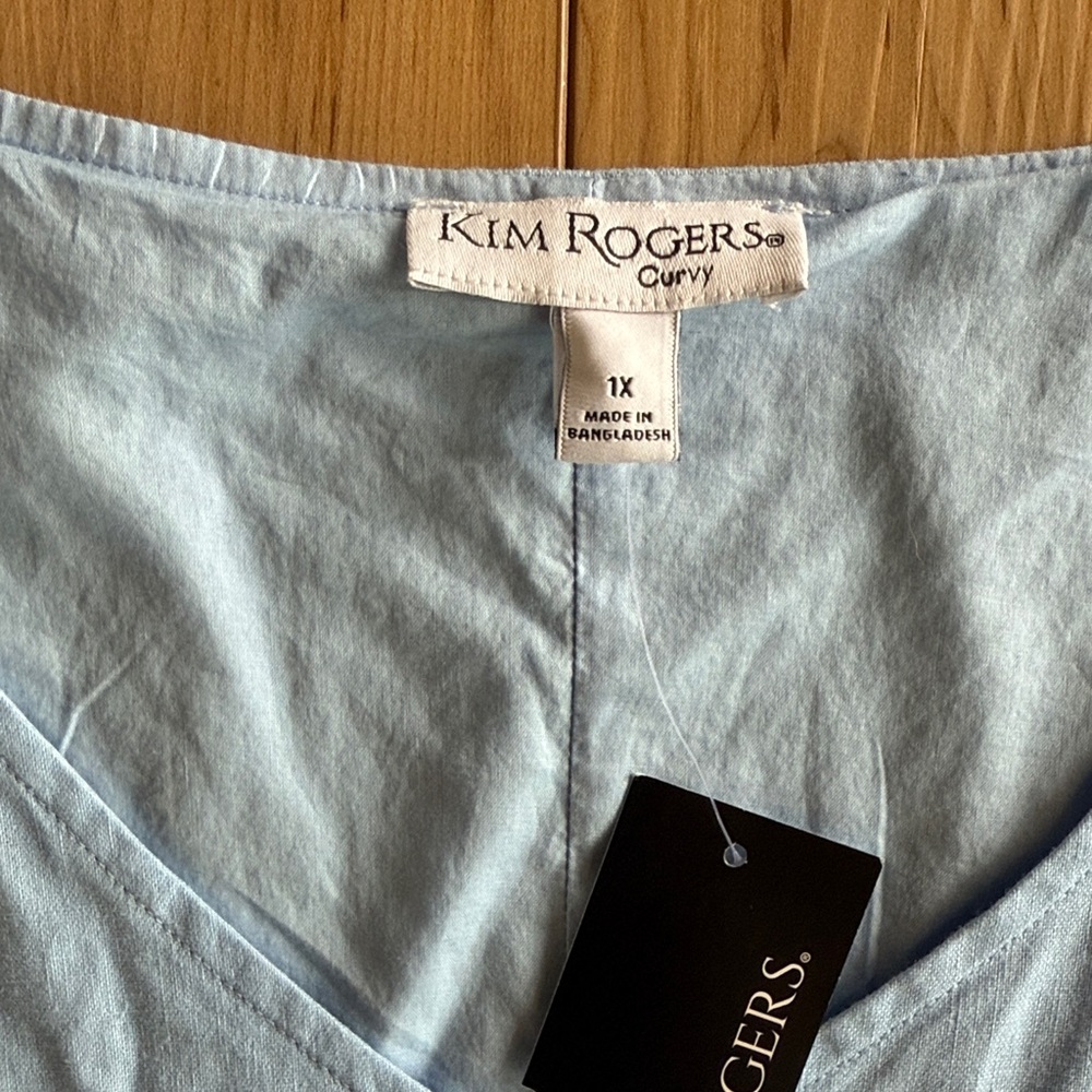 Kim Rogers Sky Blue Tank Top Dress - Linen Blend - Picture 2 of 8